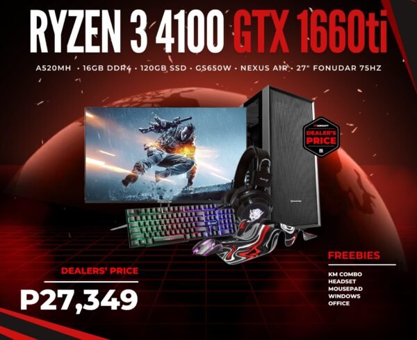 RYZEN 3 4100 GTX 1660 ti